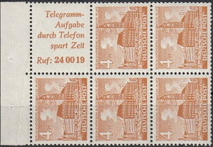 Booklet Pane-Schöneberg Town Hall