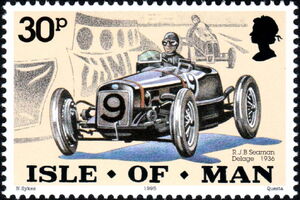 Richard Seaman in the Delage, 1936