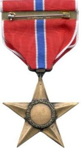 Bronze Star, for acts of heroism