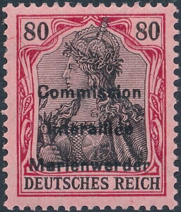 "Germania" overprinted Marienwerder