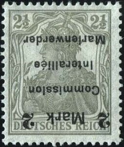 "Germania" overprinted Marienwerder