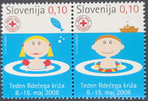 Charity stamp (Red Cross week)