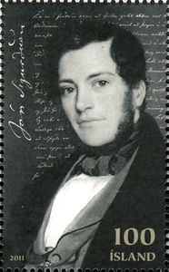 President J贸n Sigurdhsson as young man