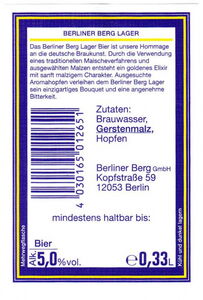 Berliner Berg Lager
