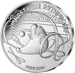 10 Euro (Mascot 7/18- Rhythmic gymnastics)