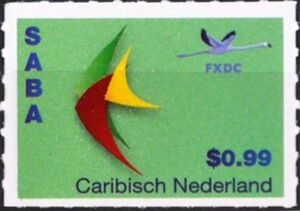 Logo on green background