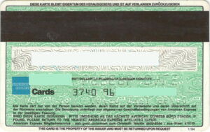 American Express classic AT 374096 1-94