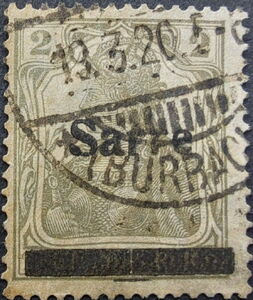 Germania, overprint 'Sarre'