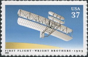 First Flight of Wright Brothers, Cent.