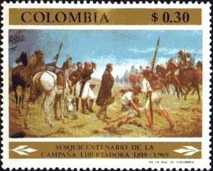 Liberation Army crossing Pisba Pass, by Francisco A. Cano