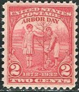 Boy and Girl Planting Tree