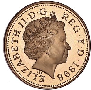 2 Pence (Badge of Prince of Wales - Magnetic)