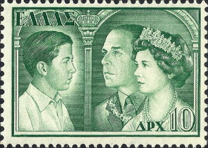 King Paul, Queen Fredericka, Crown Prince Constantine