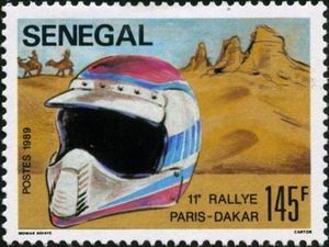 Crash Helmet and Sand Dunes