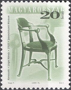 Chair by Károly Lingel, 1915