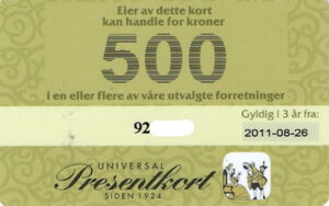 Universal Presentkort