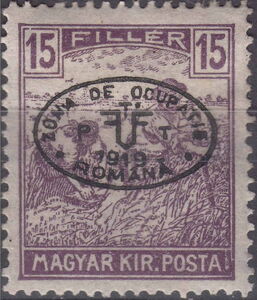 Black overprint on Mi. HU195