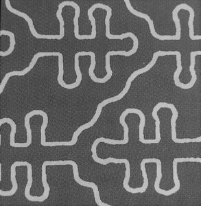 Black overprint on Mi. HU204