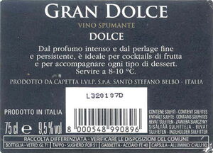 Capetta - Gran Dolce