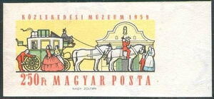 Mail Coach in Front of Building