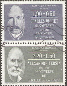 Charles Richet (1850-1935),Alexandre Yersin (1863-1943)