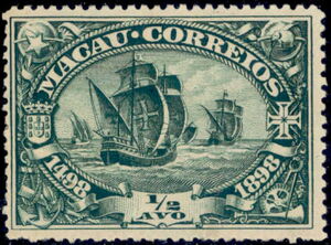 Fleet of Vasco da Gama on the run