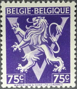 Heraldic Lion with 'V'