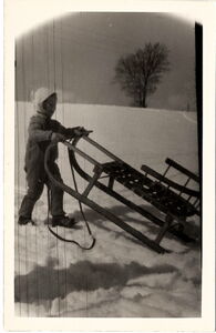 Child with sledge