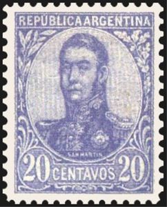 José Francisco de San Martín (1778-1850) - perf. 13¼x12½