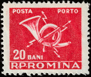 Post Horn with Lightning Bolt