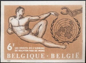 "Adam" (Michelangelo) and U.N. Emblem