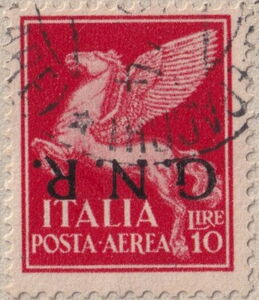 Airmail, Pegasus . Ovpt. G.N.R., Verona Issue
