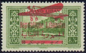 Landscape with bilingual overprint & Avion