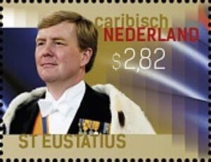 King Willem Alexander and Flag