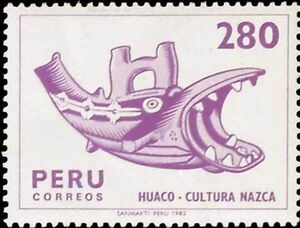 Cabezas Pétreas - Huaco idol (fish)