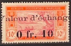Ebrié Lagoon (Valeue d'échange overprint)