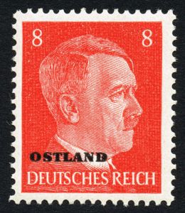 Overprint OSTLAND over Hitler