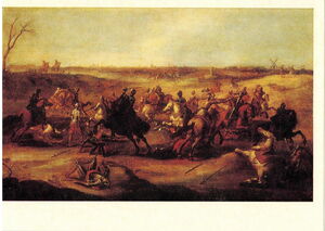 Peter Snayers. Duel of knights. 1640s