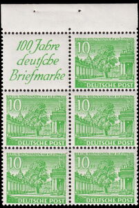 Booklet Pane-Colonnade at the Kleistpark, Schöneberg