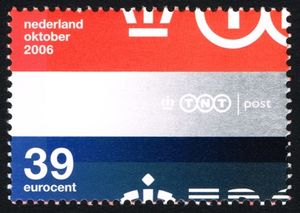 National flag & TNT Post emblem