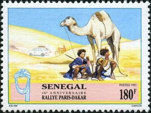 Boys with Camel on Race Route