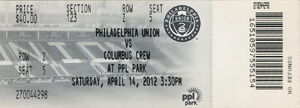 Philadelphia Union Vs. Columbus Crew
