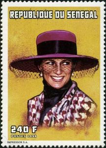 Diana Wearing Hat with Veil