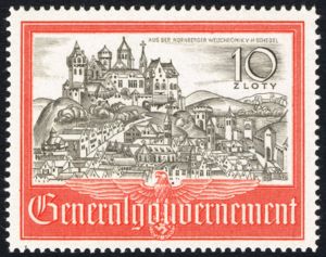 Panorama of Kraków from "Chronica Mundi" by Hartmann Schedel