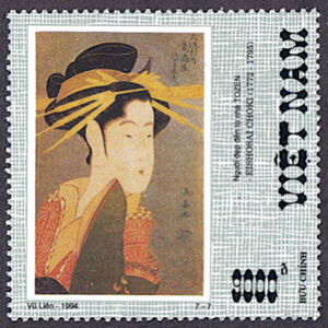 "The Beauty" - painting by Eishosai Choki