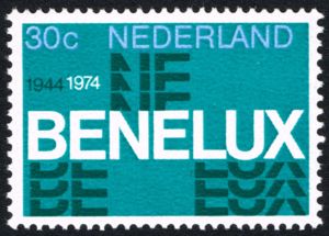 30th Anniversary of the BENELUX - Graphic Composition