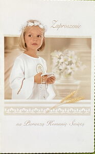 Invitation to First Holy Communion