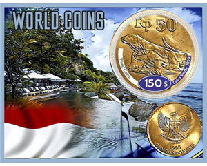 World coins. Indonesia 50Rp