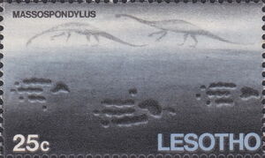 Massospondylus and footprints