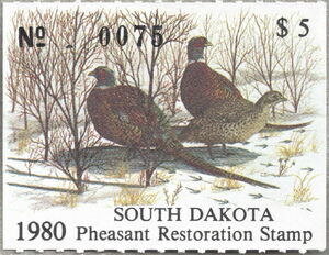 Pheasants and snow